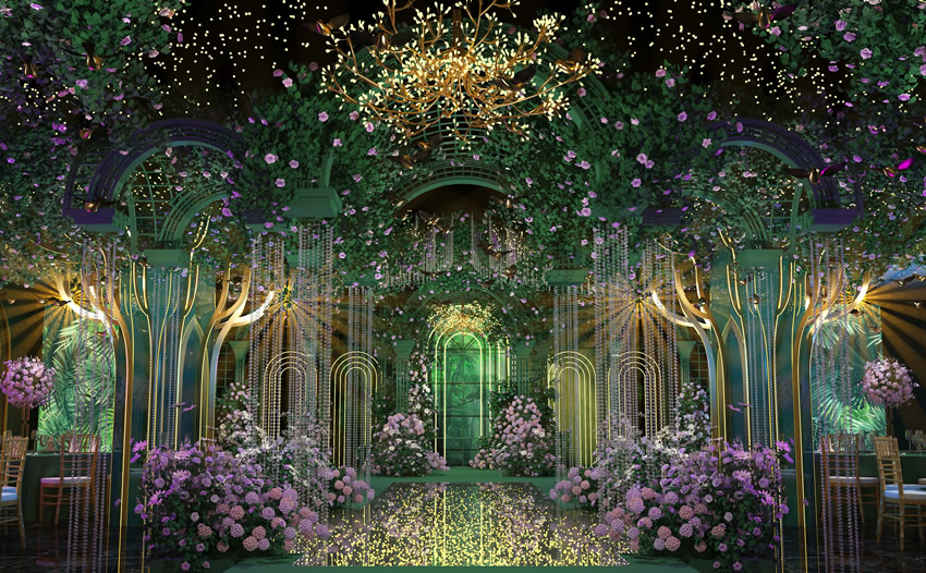 高唐奇妙森林婚礼堂效果展示